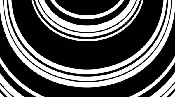 Monochromer Kreisbogen Lineares Muster Design Bewegungsstreifen Optische Täuschung Hintergrund — Stockfoto
