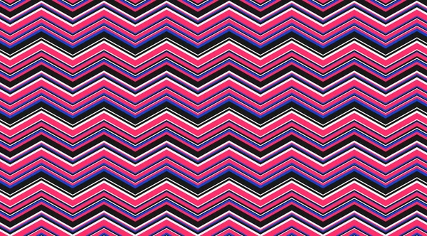 Abstract Zig Zag Colorful Stripped Background Vector Design — Stock Photo, Image