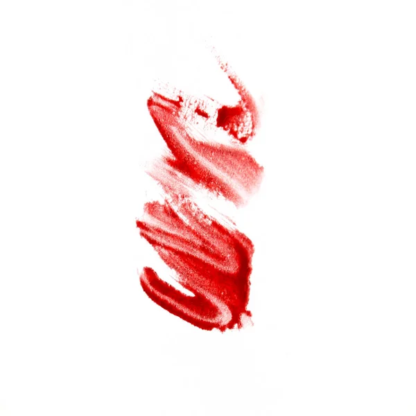 Tekstury szminki na białym tle — Zdjęcie stockowe