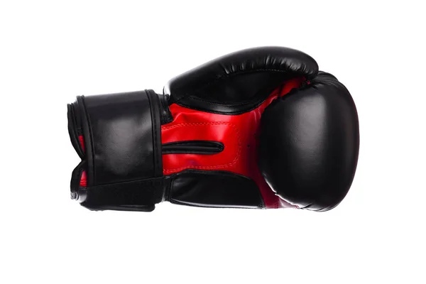 One black boxing mitts on a white background — Stock Photo, Image