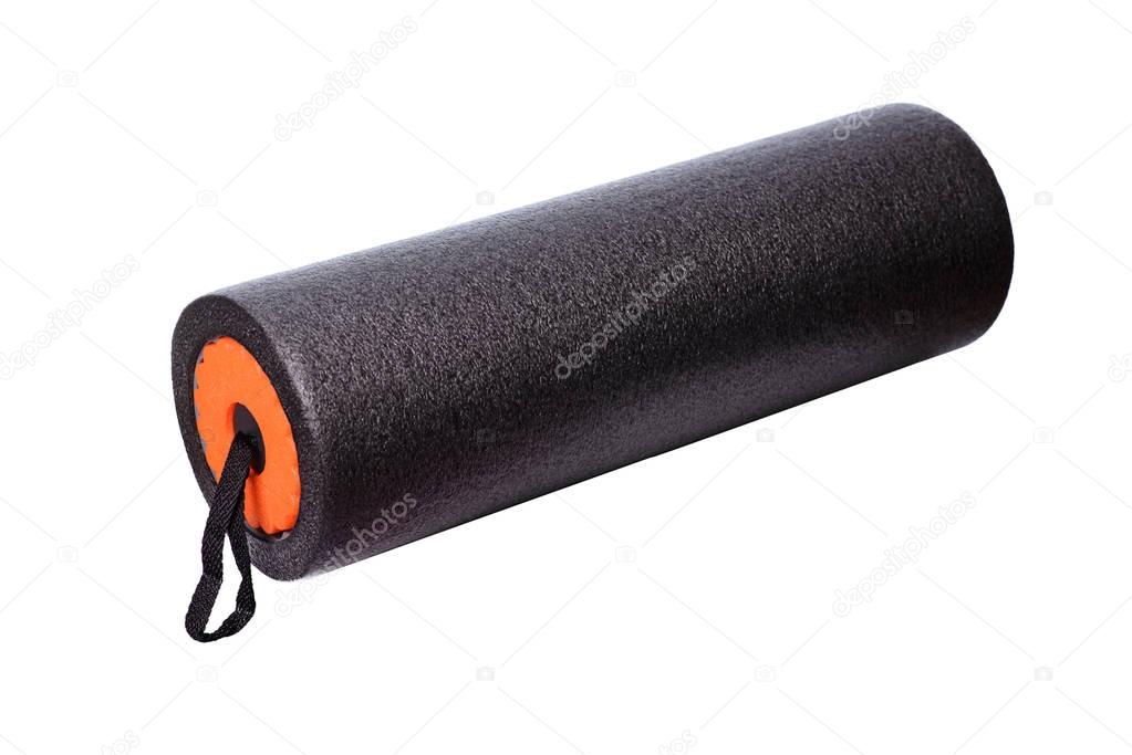 Foam Roller Gym Fitness Equipment Isolated on White Background f