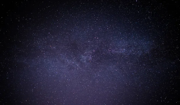 Black night sky plenty of stars with — Stock Photo, Image