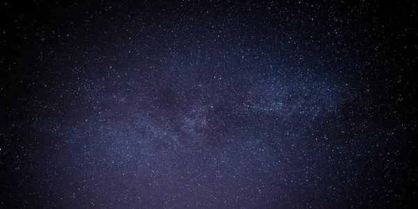 Black night sky plenty of stars with — Stock Photo, Image