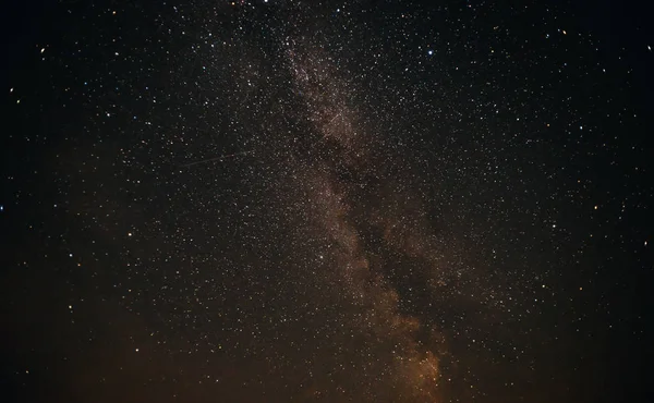 Samanyolu galaksimizin var. Bu uzun pozlama astronomik fotoğraf Bulutsusu. — Stok fotoğraf