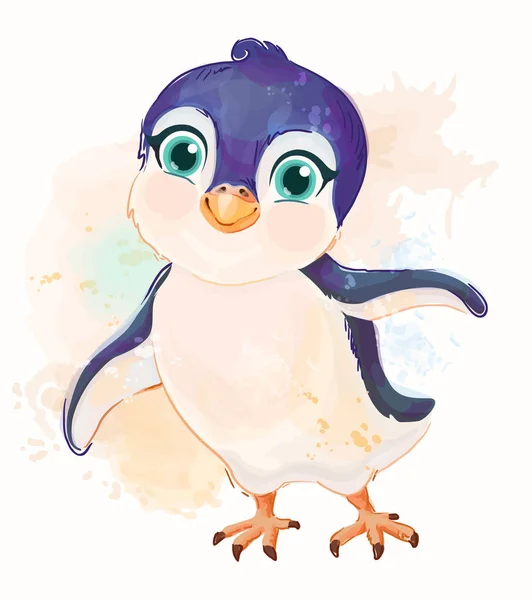 Little penguin — Stock Vector