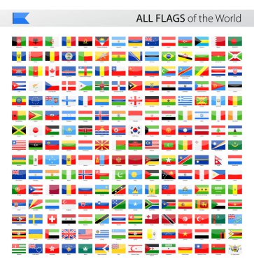 All World Vector Flags - Collection clipart
