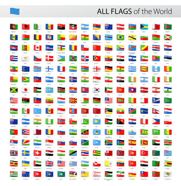 Все векторные флаги мира - Коллекция
