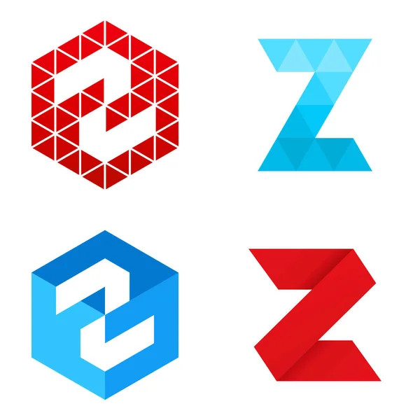 Litery Z - Logo zestaw — Wektor stockowy