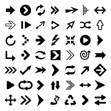 Ok simgeleri - illüstrasyon