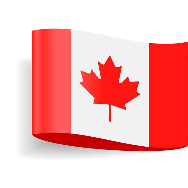 Ikony znacznika etykiety Kanada flaga wektor — Wektor stockowy