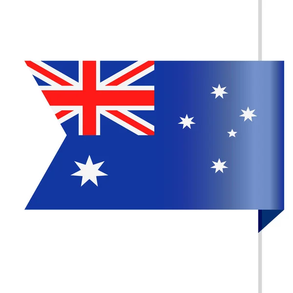 Australia Bandera Vector Bookmark Icon — Vector de stock