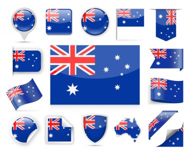 Avustralya bayrağı küme vektör