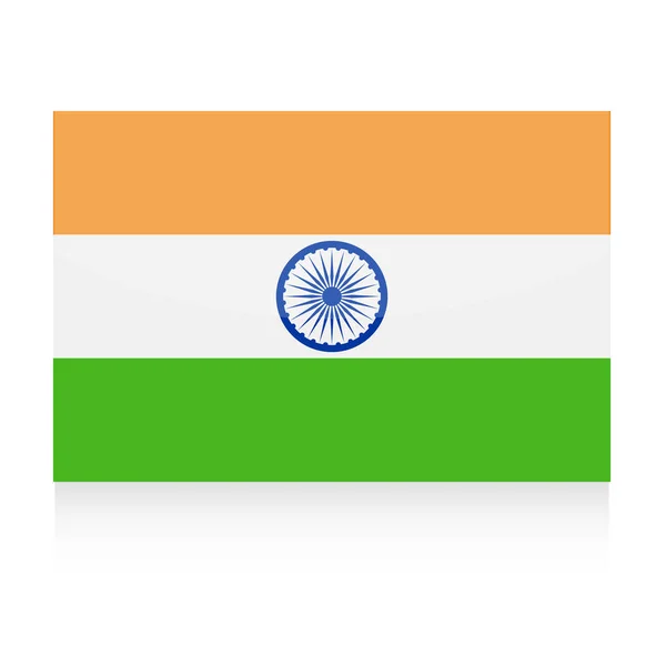 Icône vectorielle drapeau Inde — Image vectorielle