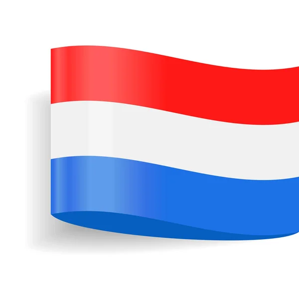 Holanda bandeira vetor etiqueta ícone — Vetor de Stock