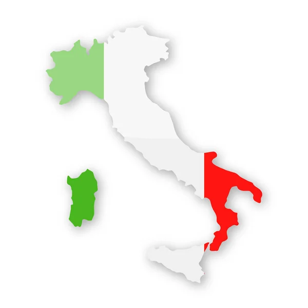 Флаг Италии Контурная векторная икона — стоковый вектор