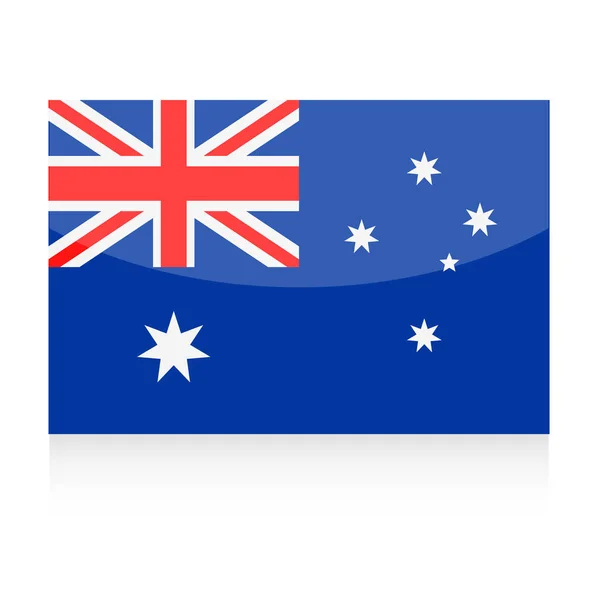 オーストラリアの国旗ベクトル アイコン — ストックベクタ