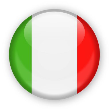 İtalya bayrağı vektör yuvarlak simge