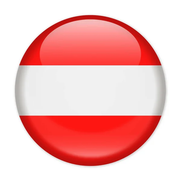 Áustria Bandeira Vector Round Icon —  Vetores de Stock