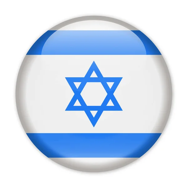 Israel Bandeira Vector Ícone redondo —  Vetores de Stock