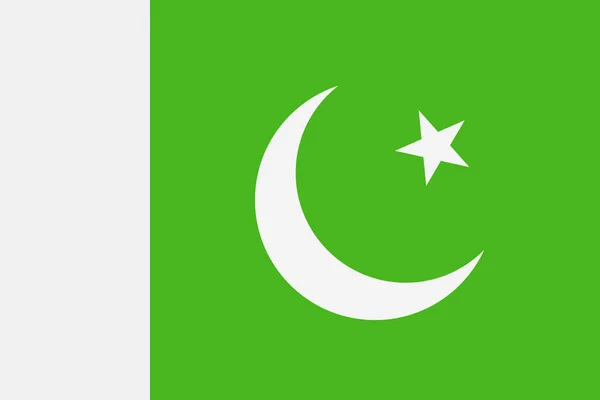 Pakistan Flag Vector Flat Icon — Stock Vector