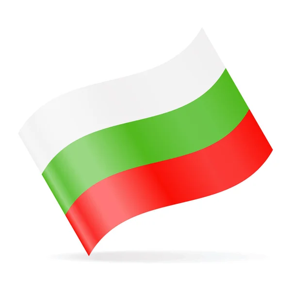 Bulgaria Bandera Vector ondeando icono — Archivo Imágenes Vectoriales
