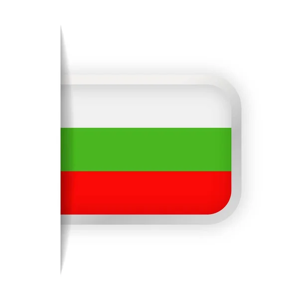 Bulgarien Flagge Vektor Lesezeichen-Symbol — Stockvektor