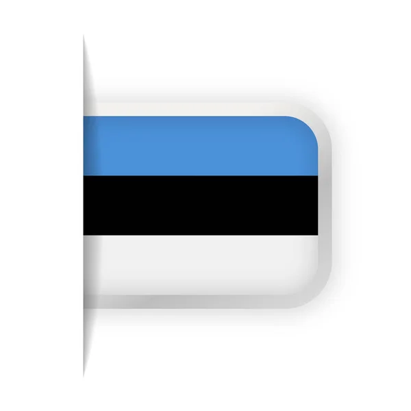 Estonia Bandera Vector Bookmark Icon — Archivo Imágenes Vectoriales
