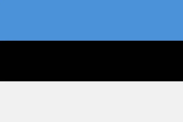 Estonia Bandera Vector Flat Icon — Archivo Imágenes Vectoriales