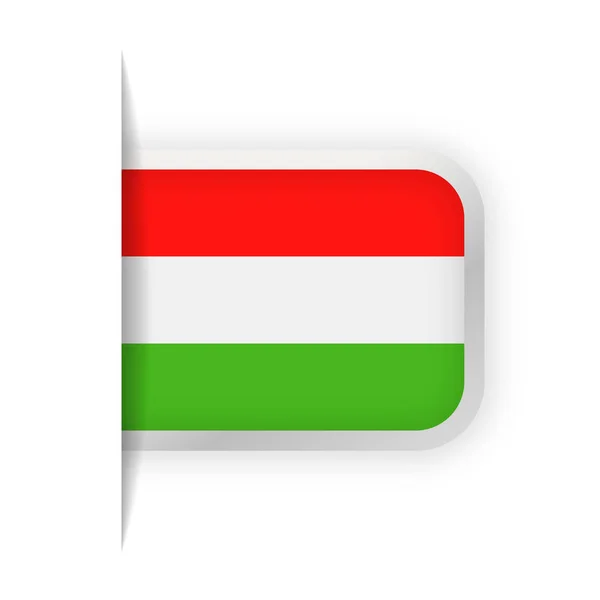 Hungría Bandera Vector Bookmark Icon — Archivo Imágenes Vectoriales