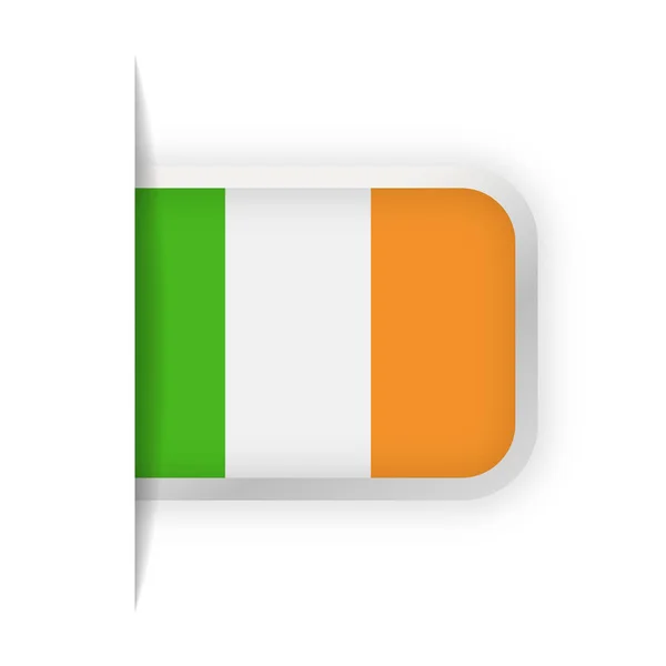 Irlanda Bandera Vector Bookmark Icon — Archivo Imágenes Vectoriales