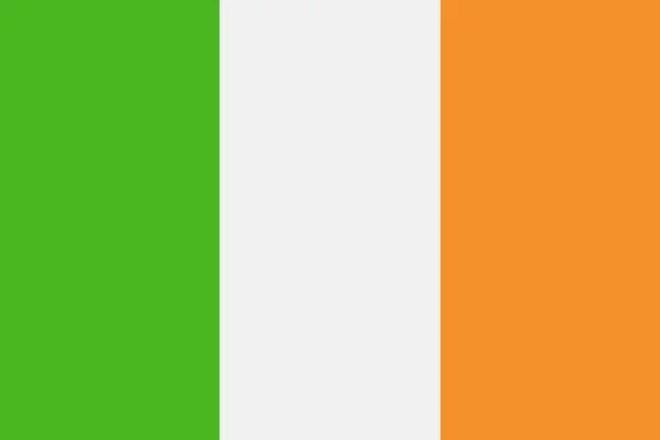 Irlanda Bandeira Vector Flat Icon —  Vetores de Stock
