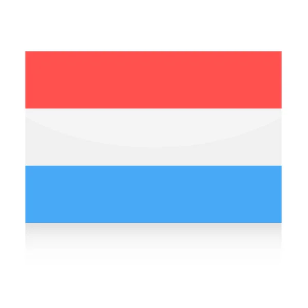 Luxemburgo Bandeira Vector Icon — Vetor de Stock