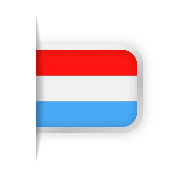 Luxembourg Flag Vector Bookmark Icon — Stock Vector