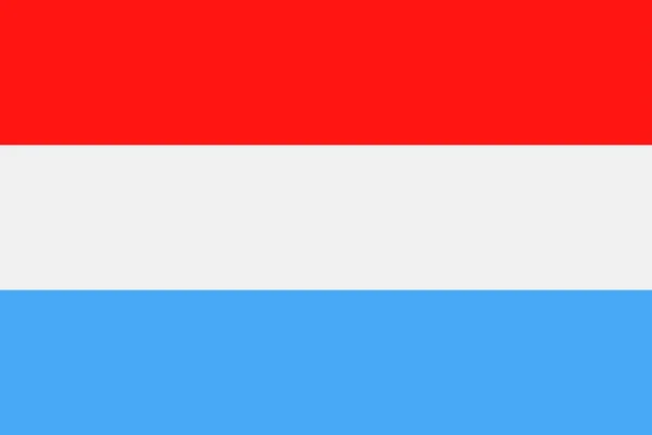 Luxembourg Flag Vector Flat Icon — Stock Vector