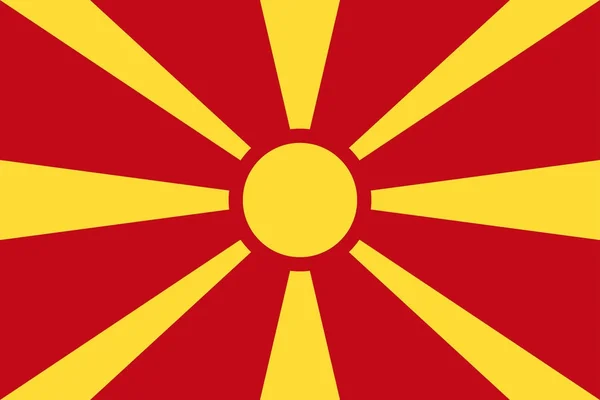 Macedonia Bandera Vector Flat Icon — Archivo Imágenes Vectoriales