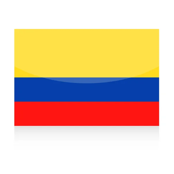 Kolumbia flaga ikona wektor — Wektor stockowy
