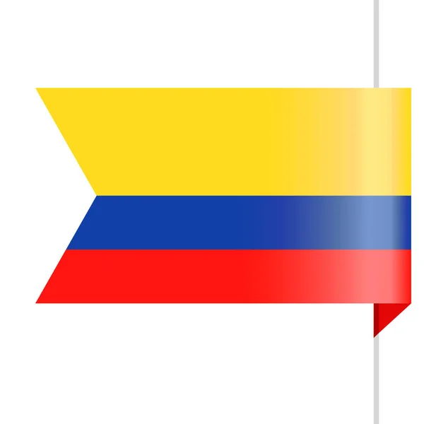 Colombia bandera Vector icono de marcador — Archivo Imágenes Vectoriales