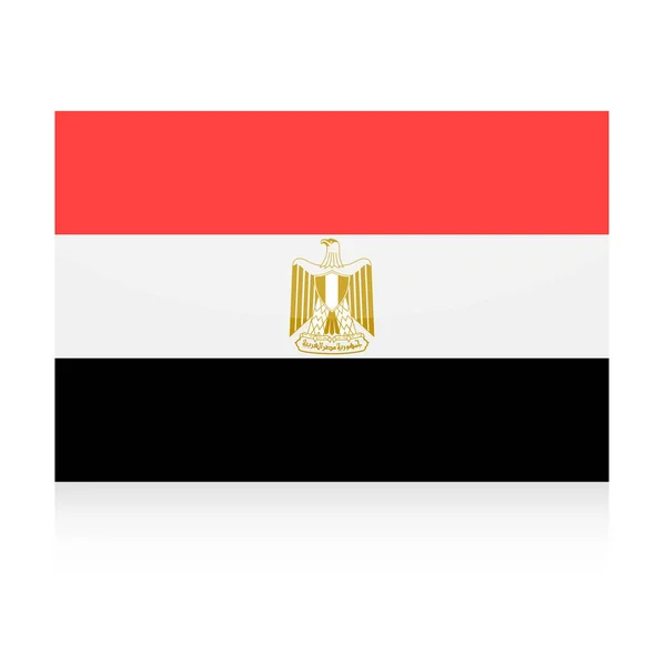 Egypten flaggikonen vektor — Stock vektor