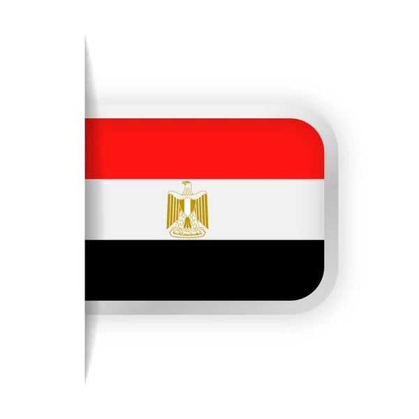Egito Bandeira Vector Bookmark Ícone — Vetor de Stock