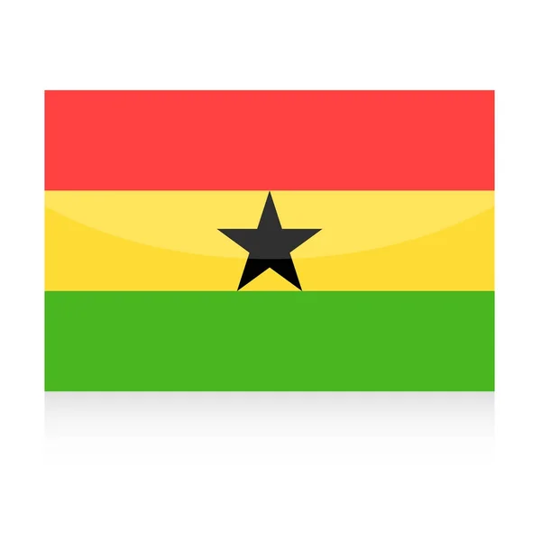 Ghana flaga wektor ikona — Wektor stockowy