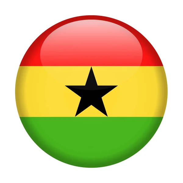 Vlajka Ghany Vektorové ikonu odezvy — Stockový vektor