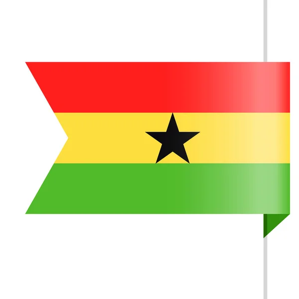 Ghana vlajky Vektorové ikonu záložky — Stockový vektor