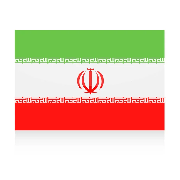 Iran flaggikonen vektor — Stock vektor