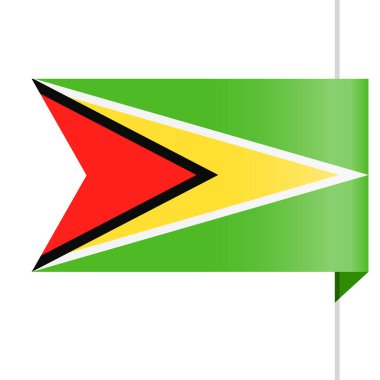 Guyana bayrak vektör yer işareti simgesi