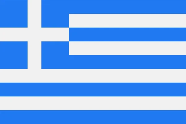 Griechenland Flaggenvektor flaches Symbol — Stockvektor