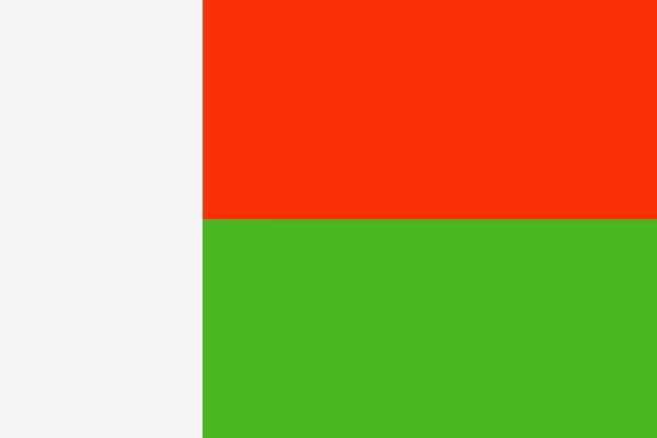 Madagascar Bandera Vector Flat Icon — Archivo Imágenes Vectoriales