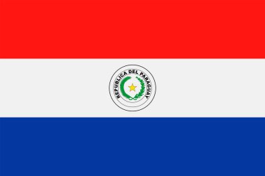 Paraguay bayrak vektör düz simgesi