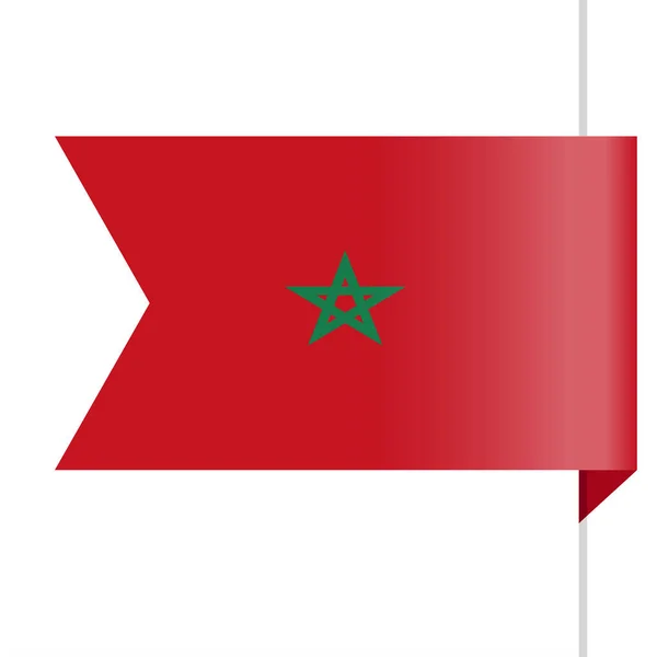 Знак вектора флага Марокко — стоковый вектор