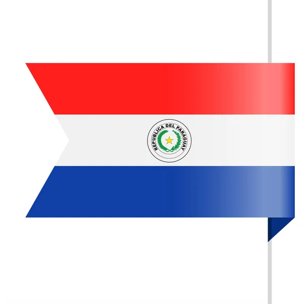 Paraguay flaggikonen vektor bokmärke — Stock vektor