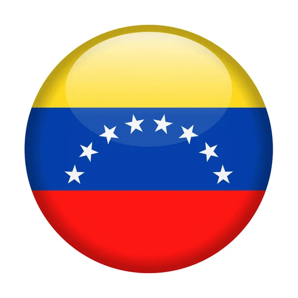 Flaga Wenezueli wektor Okrągła ikona — Wektor stockowy